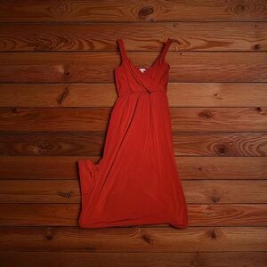 New York & Company Vibrant Red Maxi Dress
